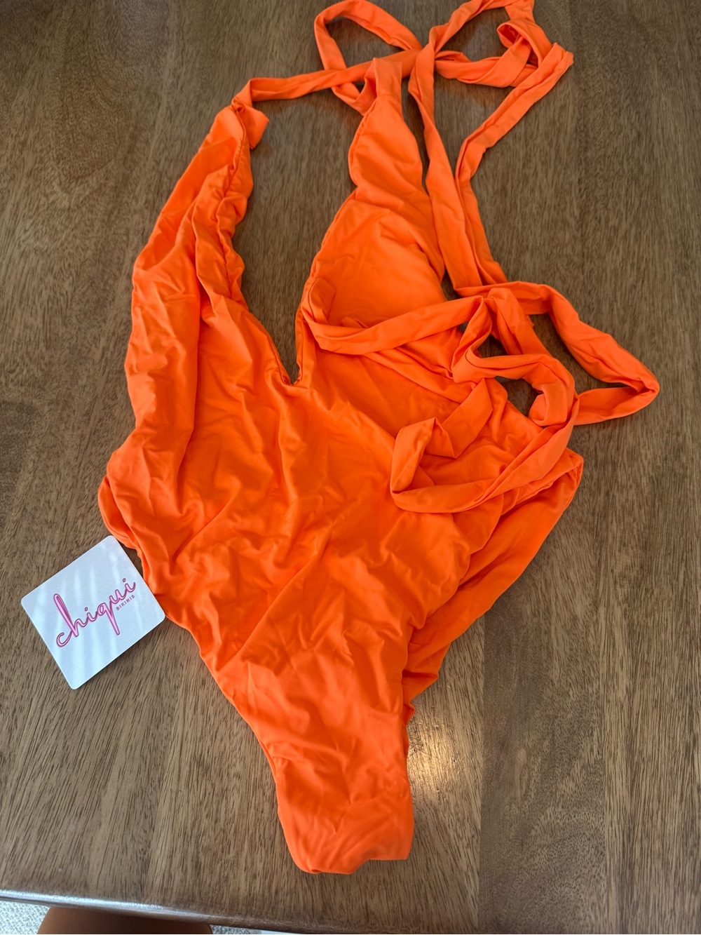 Chiqui Orange One-Piece Swimsuit